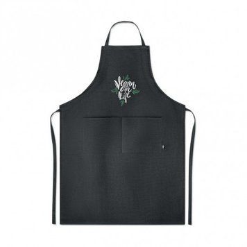 Фартух "NAIMA APRON" з конопляного полотна Чорний Е-MO616403 фото